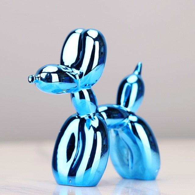 Ballonhund-Skulptur Kunstharz-Dekoration modernes Design Wohnzimmer Interieur Geschenkidee dekoratives Objekt | Sansoti