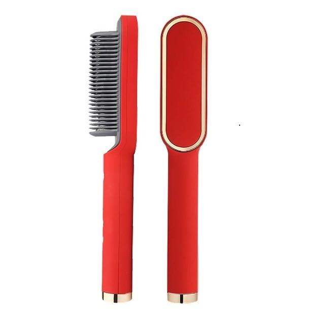 Beheizter Stylingkamm aus Keramik mit Ionenbeschichtung 5 Temperaturstufen professionelles Haarstyling-Tool | Sansoti