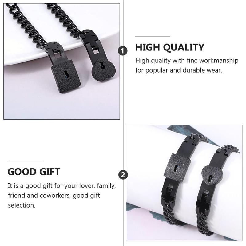 Luxe Partnersieraden Set met Hart Slot en Sleutel – Matching Armbanden voor Koppels | Sansoti