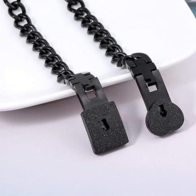 Luxe Partnersieraden Set met Hart Slot en Sleutel – Matching Armbanden voor Koppels | Sansoti