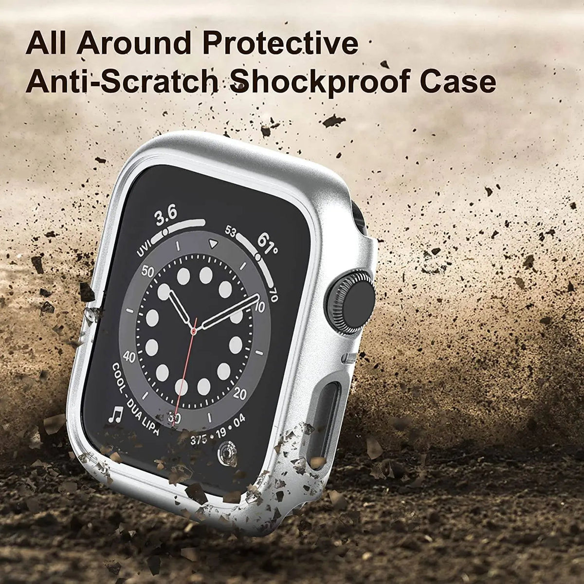Protective Case with Integrated Screen Protection for 41mm and 45mm Smartwatch Series 7 Compatible Watches | Sansoti