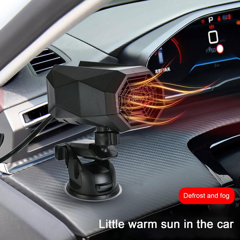12V/24V Car Window Defroster with Heating and 360° Swivel Base for Fast Defrosting and Safe Winter Driving | Sansoti
