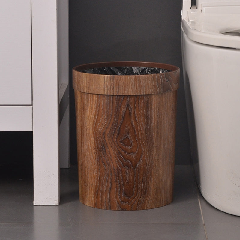 Houten Prullenbak met Deksel Scandinavisch Design Afvalbak voor Keuken Badkamer Kantoor Woonkamer Afvalscheiding | Sansoti