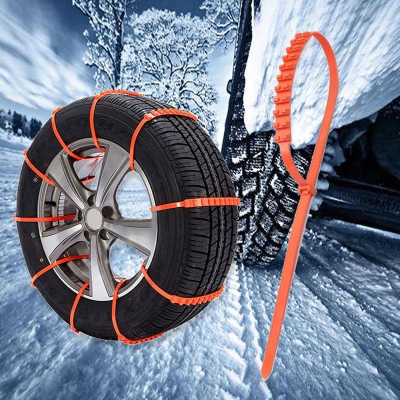 Non-Slip Tire Chains for Cars Snow Ice Mud 145-295mm Winter Safety Traction Strips Emergency Chains | Sansoti