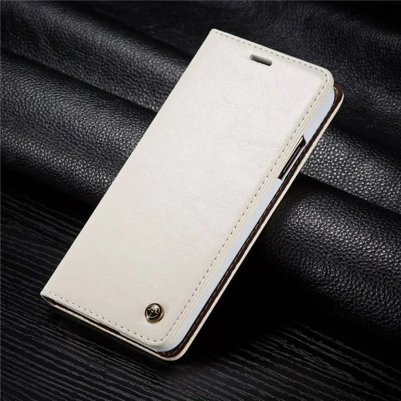 Leather Phone Case iPhone 13 Pro Max Black Brown Camera Protection Grip Stylish Durable Leather Case | Sansoti