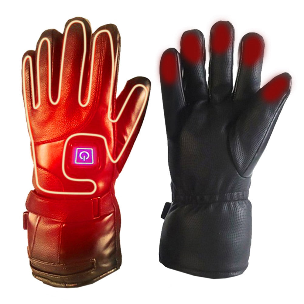 Heated Gloves Electric Rechargeable Touchscreen Windproof Unisex Winter Gloves Outdoor Clothing | Sansoti