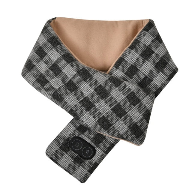 USB Heated Scarf with 3 Temperature Settings, Soft Fleece Winter Scarf, Unisex for Walking and Outdoor Winter Activities | Sansoti