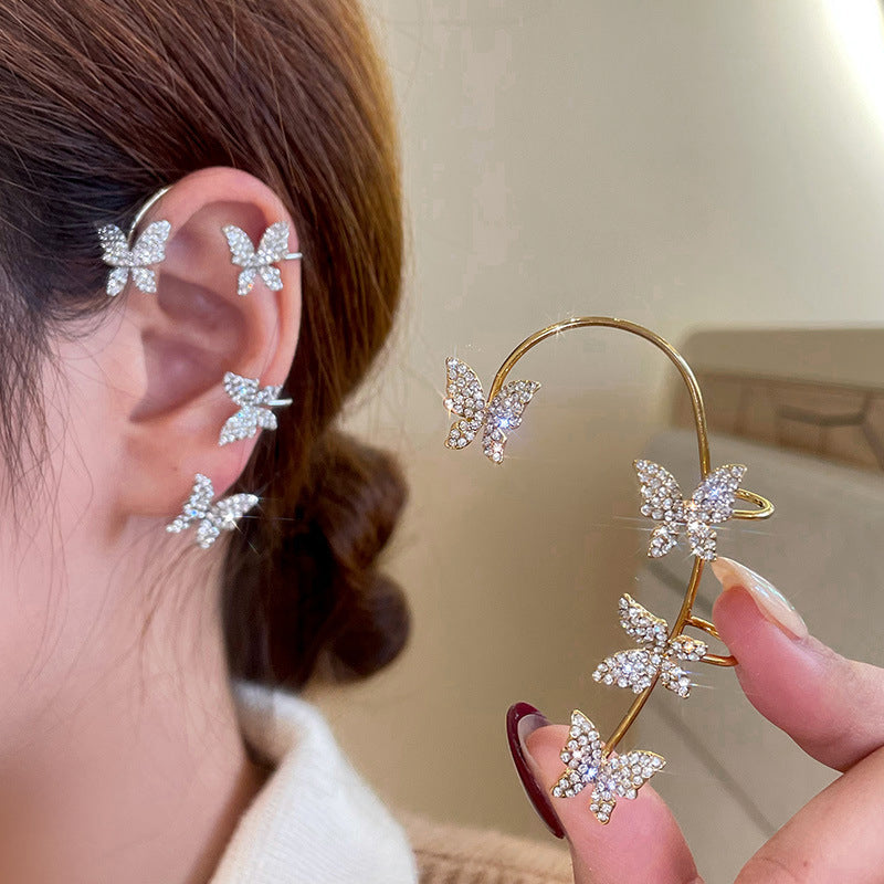 Verstelbare Oorklemmen Oorbellen – Elegante Tak-geïnspireerde Sieraden met Glinsterende Details voor Dames | Sansoti
