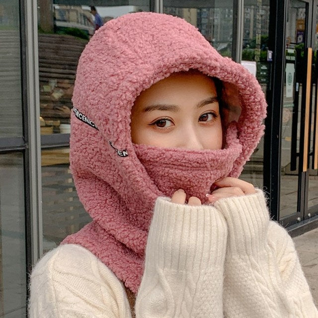 Winter Hat with Visor and Hood, Fleece Lining, Unisex Headwear for Outdoor Hiking and Skiing, Warm Sports Hat | Sansoti
