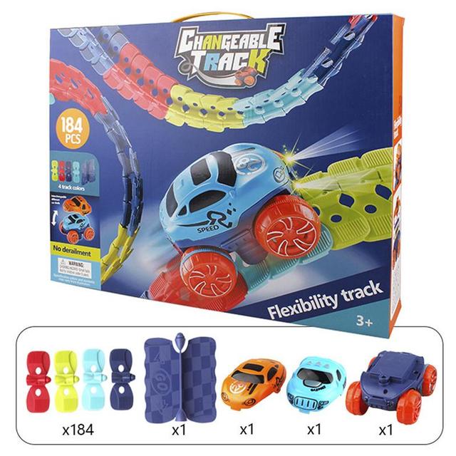 Magnetische Racebaan Auto Speelset Plastic Flexibel Educatief Kinderspeelgoed Cadeau Jongens Meisjes | Sansoti