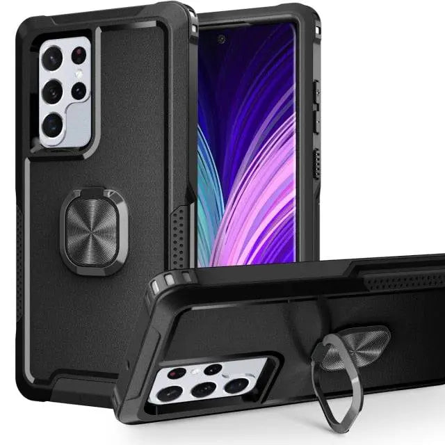 Wytrzymałe etui na telefon z podstawką do Samsung Galaxy S22 Plus Ultra, pełna ochrona, odporne na wstrząsy | Sansoti