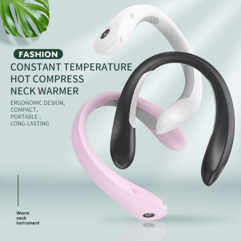 Portable Rechargeable Neck Heating Wrap 8000mAh 3 Temperature Settings Digital Display Neck Warmer for Home | Sansoti