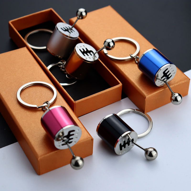 Handmatige Versnellingspook Sleutelhanger – Realistische 6-Versnellingen Design voor Autoliefhebbers | Sansoti