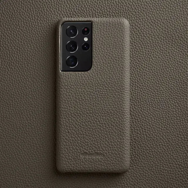 Leather Phone Case with Card Slots for Samsung Galaxy S22 S21 S20 Ultra Plus Stylish Protection | Sansoti