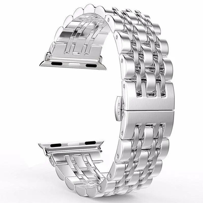 Schakelarmband Smartwatch 38-49mm Siliconen Polsband Sporthorloge Zwart Zilver Goud Verstelbaar Universeel | Sansoti