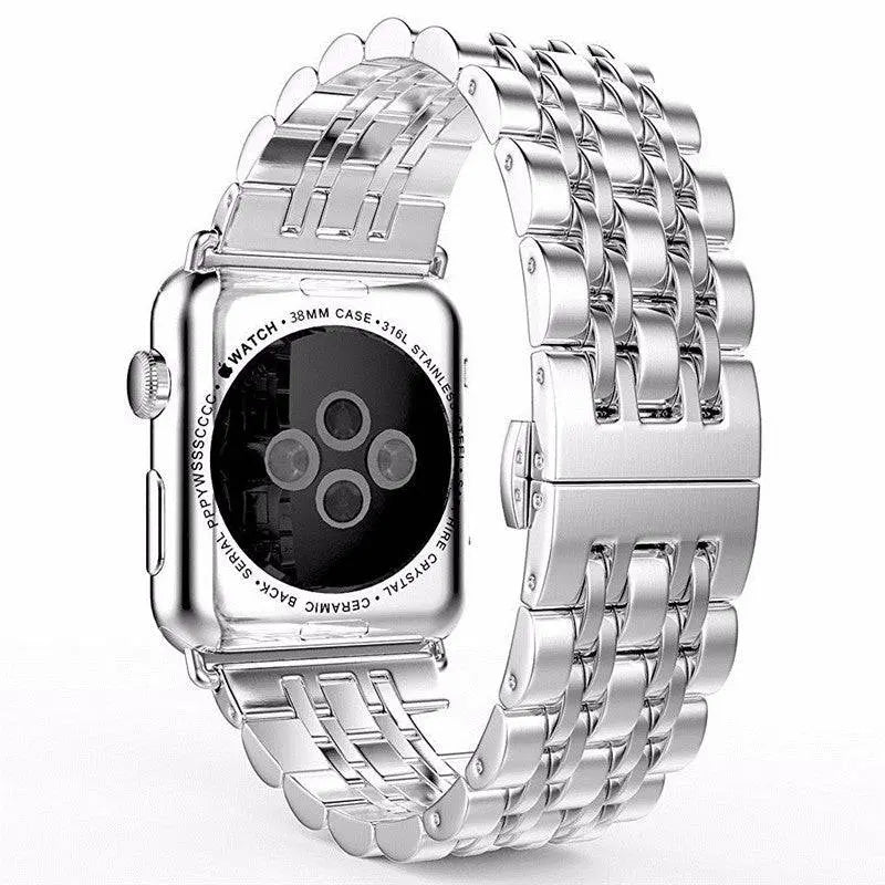 Schakelarmband Smartwatch 38-49mm Siliconen Polsband Sporthorloge Zwart Zilver Goud Verstelbaar Universeel | Sansoti