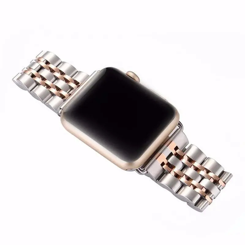 Schakelarmband Smartwatch 38-49mm Siliconen Polsband Sporthorloge Zwart Zilver Goud Verstelbaar Universeel | Sansoti