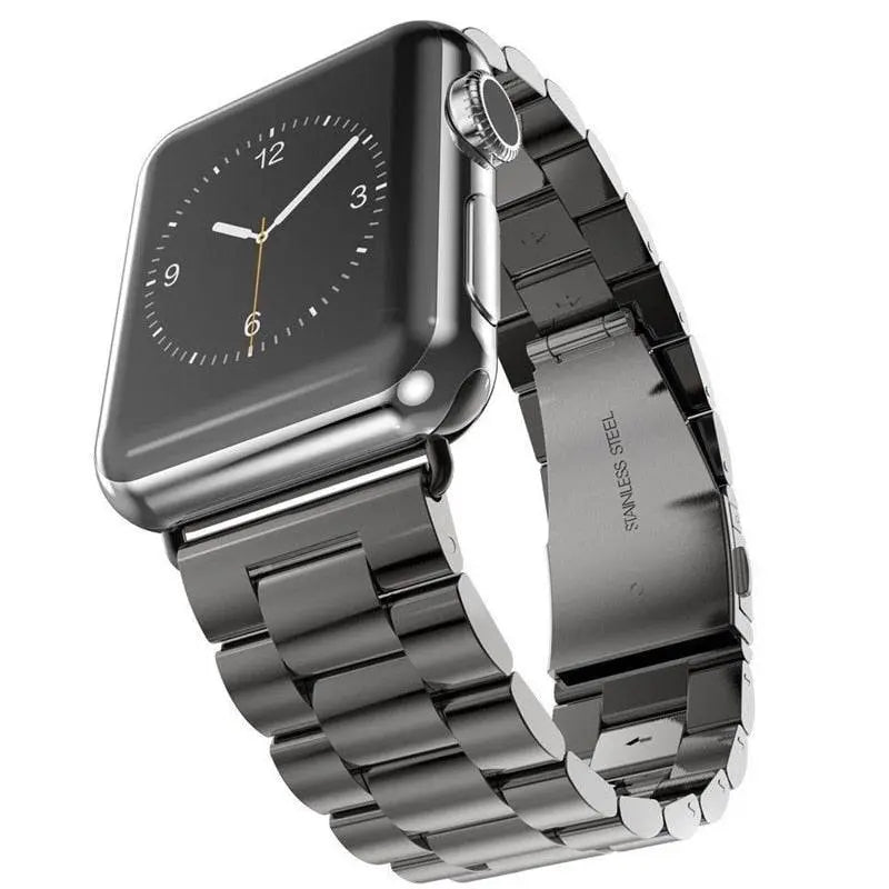 Stainless Steel Link Band Smartwatch 42mm 46mm 49mm Wristband Adjustable Metal Watch Accessory Universal | Sansoti