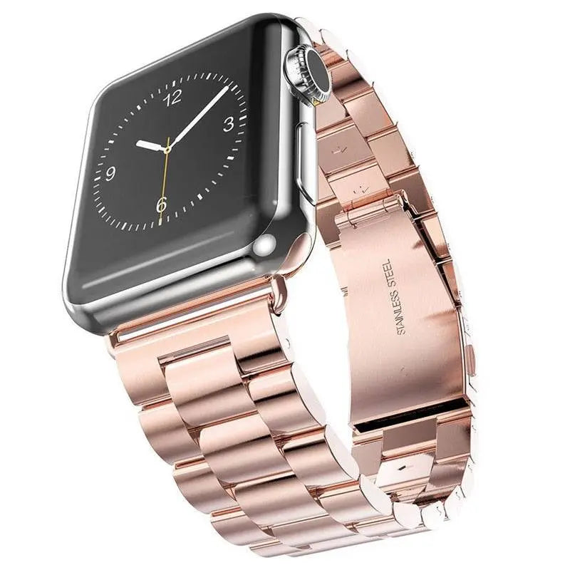 Stainless Steel Link Band Smartwatch 42mm 46mm 49mm Wristband Adjustable Metal Watch Accessory Universal | Sansoti