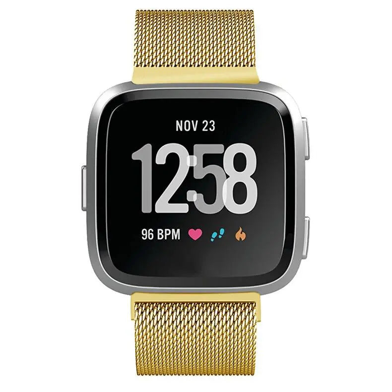 Bracelet de montre réglable en acier inoxydable, maille milanaise avec fermeture magnétique, pour smartwatch, accessoire de bracelet | Sansoti