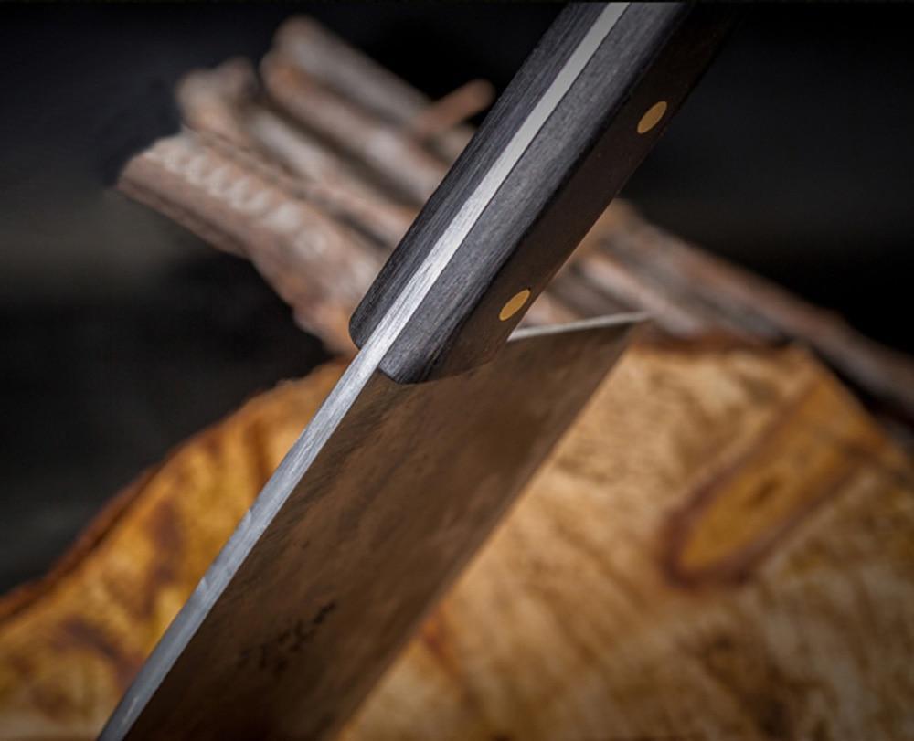 Koksmes 17cm Lemmet Roestvrij Staal Ergonomisch Handvat Hak Snij Versnipper Keukenmes Multifunctioneel | Sansoti