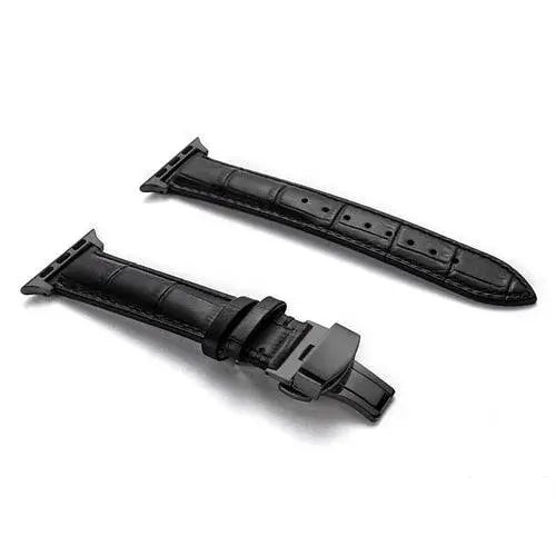 Leather Smartwatch Band Cowhide 42-49mm Adjustable Wristband Sporty Casual Style Watch Accessory | Sansoti