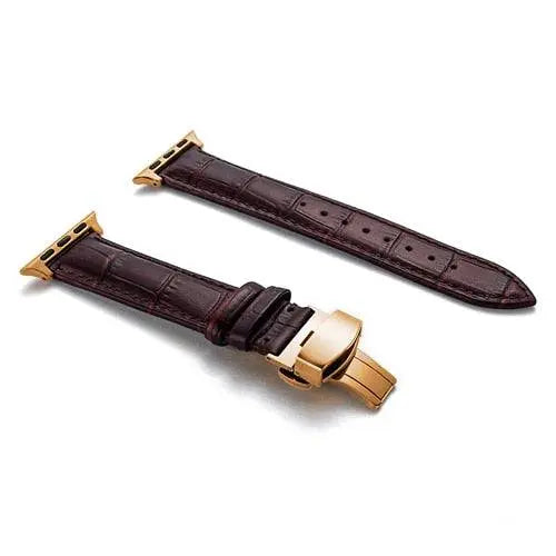 Leather Smartwatch Band Cowhide 42-49mm Adjustable Wristband Sporty Casual Style Watch Accessory | Sansoti