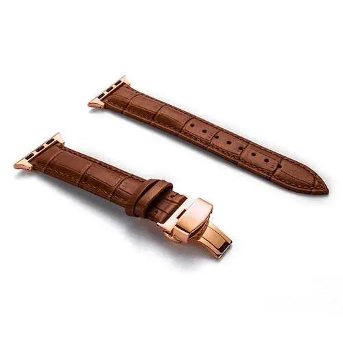 Leather Smartwatch Band Cowhide 42-49mm Adjustable Wristband Sporty Casual Style Watch Accessory | Sansoti