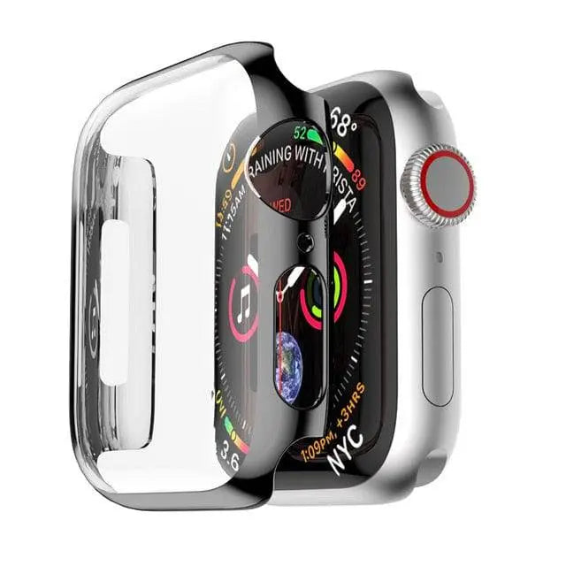 Protective Case for Smartwatch 44mm 40mm 42mm 38mm Series 1-4 Silver Black Rose Gold Blue Watch Accessory | Sansoti
