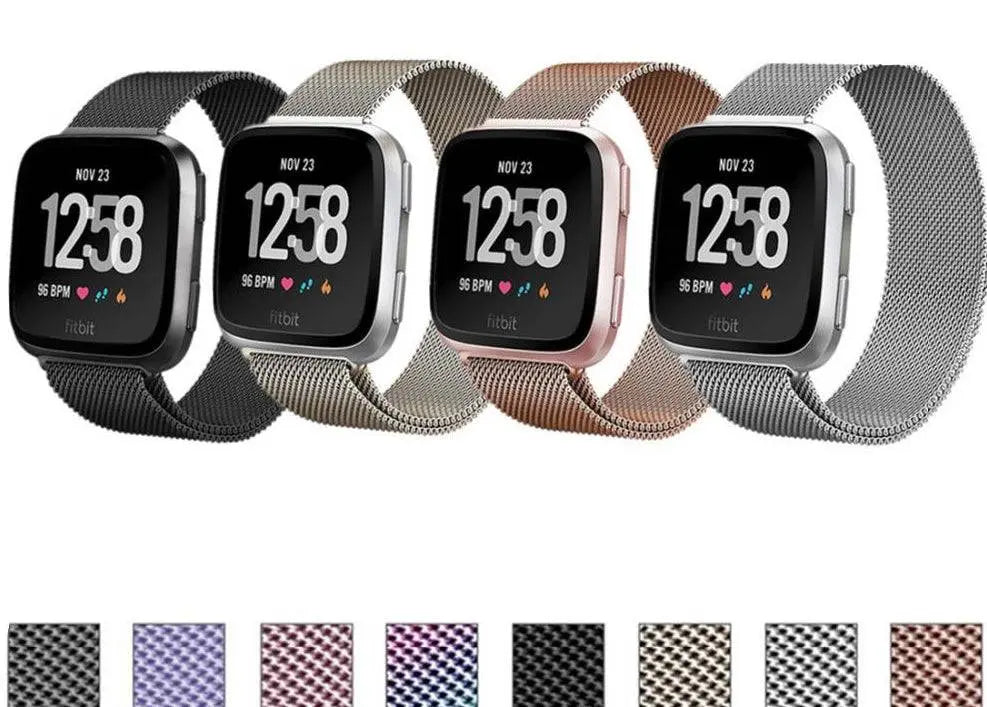 Bracelet de montre réglable en acier inoxydable, maille milanaise avec fermeture magnétique, pour smartwatch, accessoire de bracelet | Sansoti