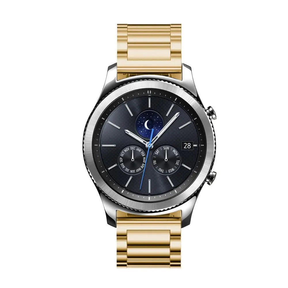 Stainless Steel Smartwatch Band 18mm 20mm 22mm 23mm Adjustable Metal Watch Strap Premium Universal | Sansoti