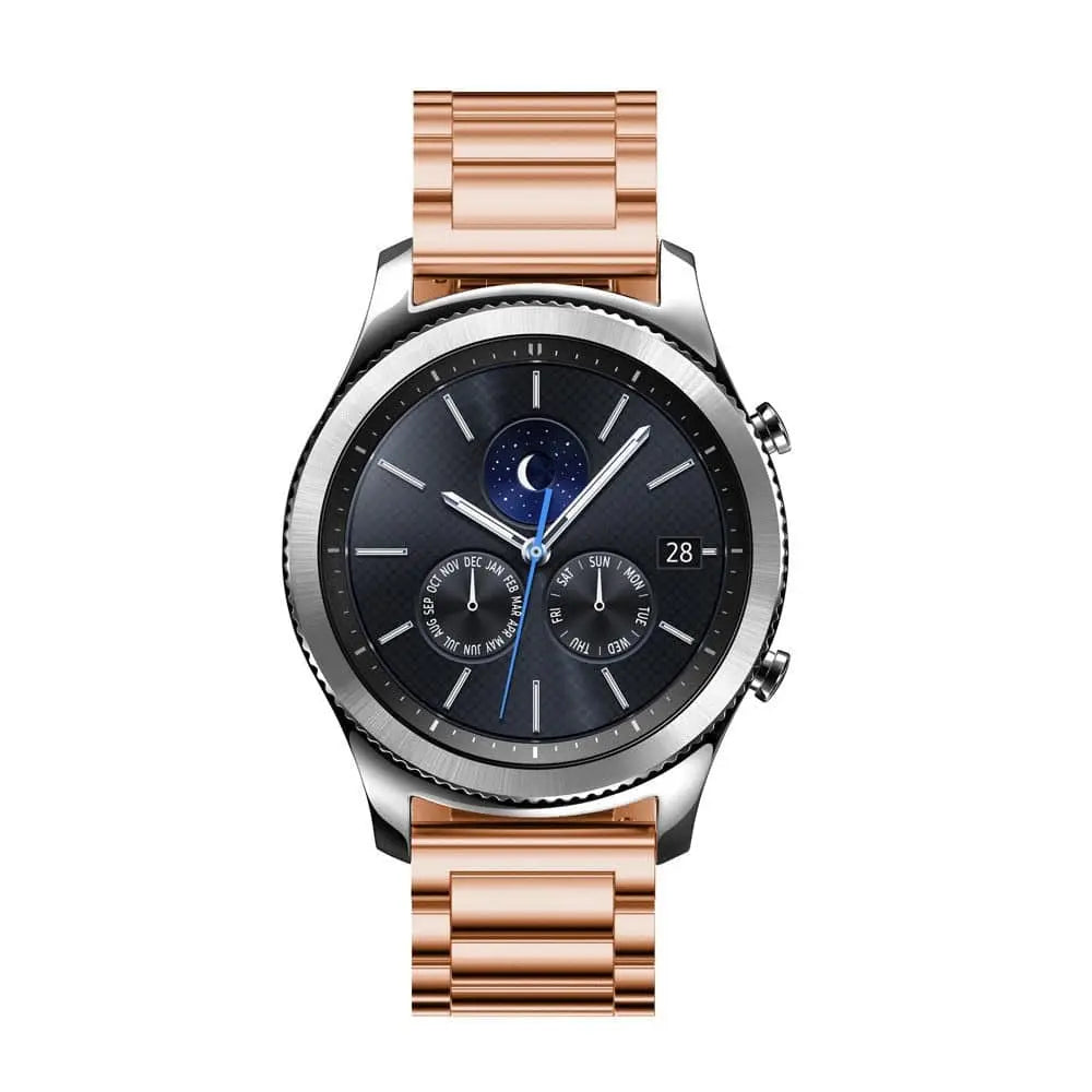 Stainless Steel Smartwatch Band 18mm 20mm 22mm 23mm Adjustable Metal Watch Strap Premium Universal | Sansoti
