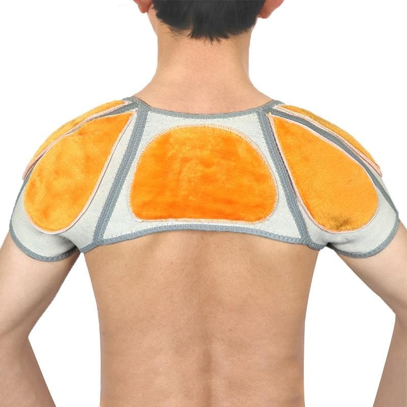 Therapeutic Shoulder Brace Bamboo Fiber Fleece Heat Support Unisex Adjustable Comfortable Shoulder Strap | Sansoti