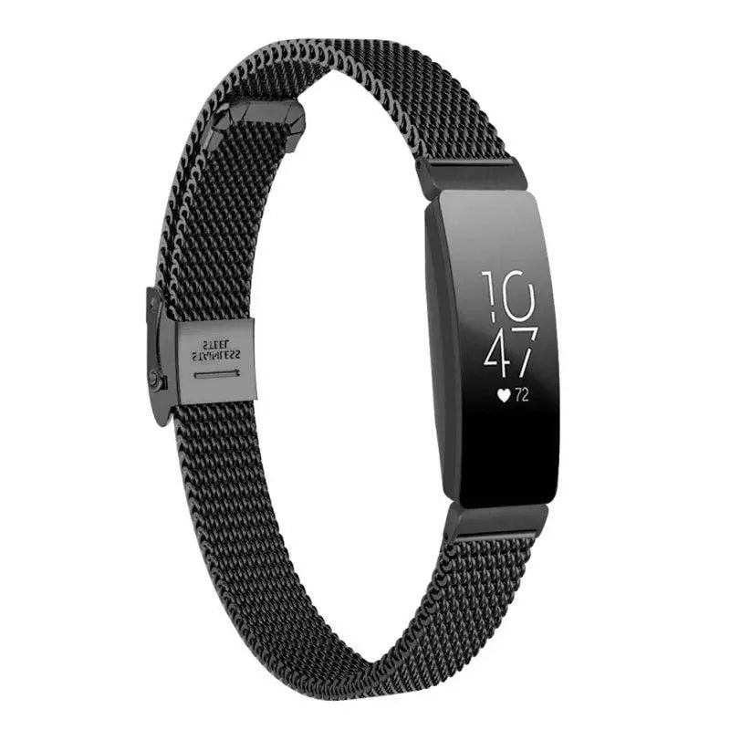 Metalen Mesh Horlogeband Roestvrij Staal Verstelbaar Magnetisch Polsbandje voor Fitnesstracker Sporthorloge | Sansoti
