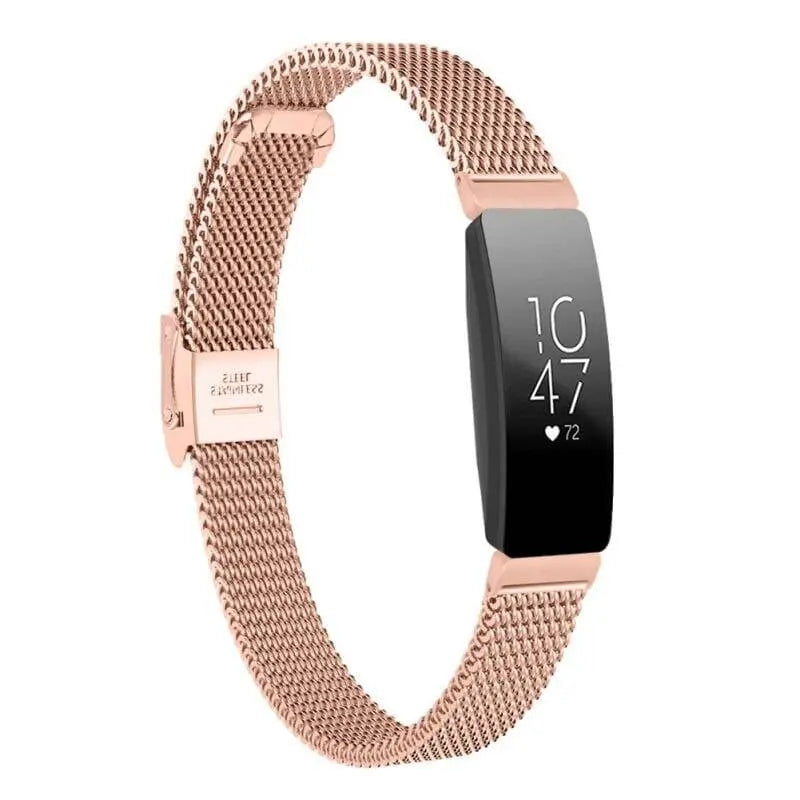 Metalen Mesh Horlogeband Roestvrij Staal Verstelbaar Magnetisch Polsbandje voor Fitnesstracker Sporthorloge | Sansoti