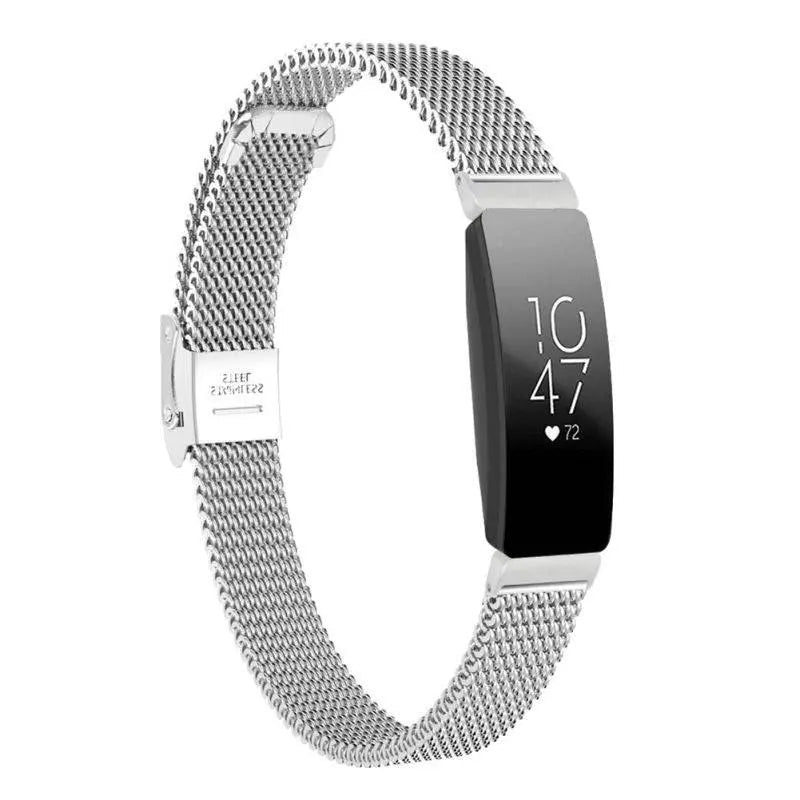 Metalen Mesh Horlogeband Roestvrij Staal Verstelbaar Magnetisch Polsbandje voor Fitnesstracker Sporthorloge | Sansoti