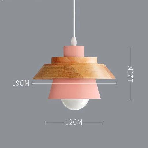Skandinavische Holz-Metall-Pendelleuchte Nordisches Design Farbige Aluminium-Kegel- oder Kuppeldeckenleuchte mit verstellbarem Kabel | Restfield