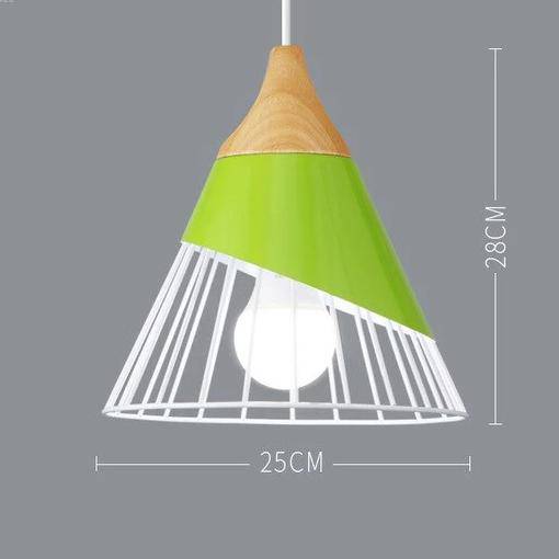 Skandinavische Holz-Metall-Pendelleuchte Nordisches Design Farbige Aluminium-Kegel- oder Kuppeldeckenleuchte mit verstellbarem Kabel | Restfield