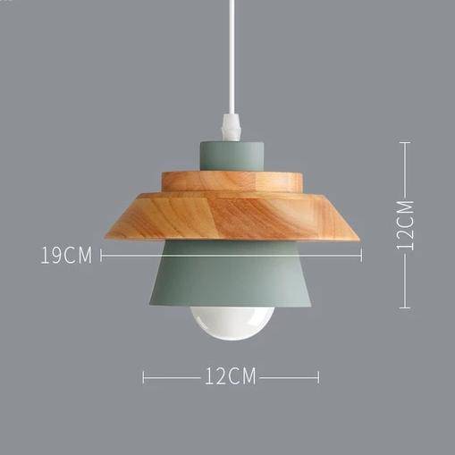 Skandinavische Holz-Metall-Pendelleuchte Nordisches Design Farbige Aluminium-Kegel- oder Kuppeldeckenleuchte mit verstellbarem Kabel | Restfield