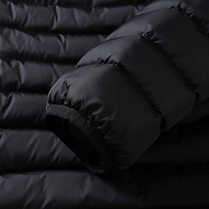 Thermal Puffer Jacket with 9 Heating Zones Hooded Quilted Unisex Winter Clothing Foldable Outdoor Jacket | Sansoti