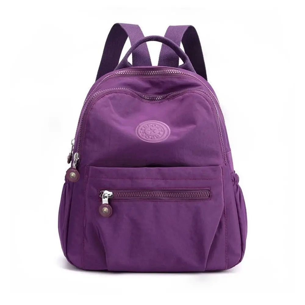 Kompakter Mini-Rucksack aus Nylon, 11 l, für den täglichen Gebrauch, diebstahlsicher, mehrere Fächer, verstellbar, leicht | Sansoti
