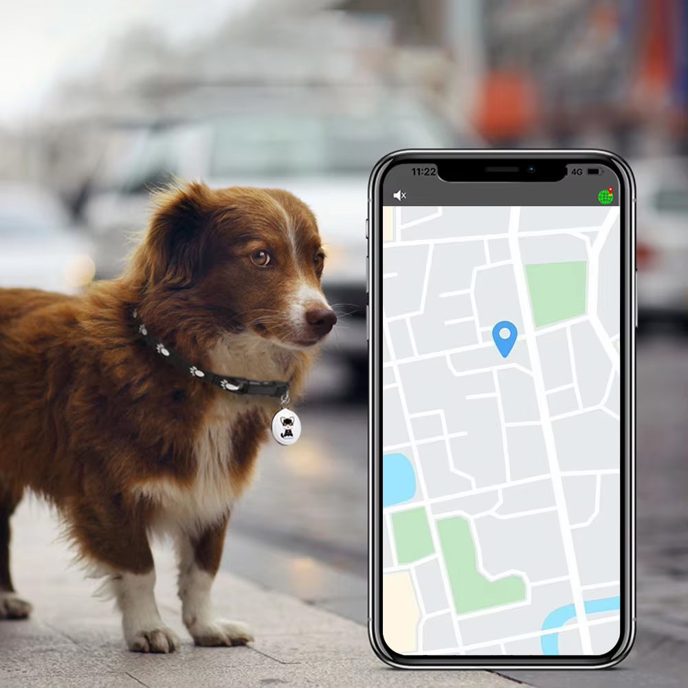 GPS Tracker for Cats with Bluetooth Location Tracking Waterproof Compact Pet Location Finder Safety | Sansoti