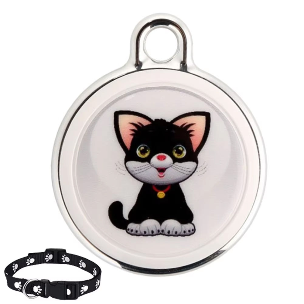 GPS Tracker for Cats with Bluetooth Location Tracking Waterproof Compact Pet Location Finder Safety | Sansoti