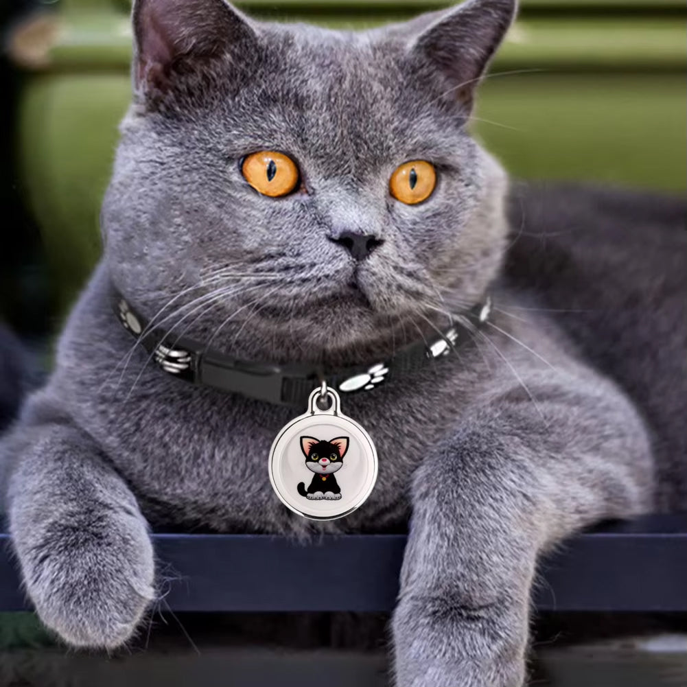 GPS Tracker for Cats with Bluetooth Location Tracking Waterproof Compact Pet Location Finder Safety | Sansoti