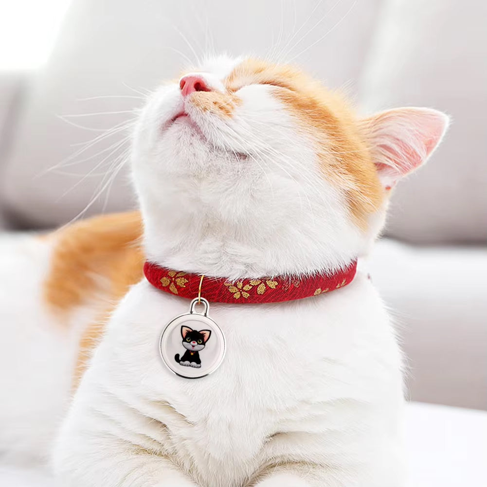 GPS Tracker for Cats with Bluetooth Location Tracking Waterproof Compact Pet Location Finder Safety | Sansoti