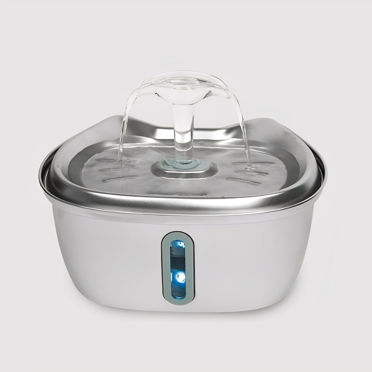 Fontaine à eau pour animaux en acier inoxydable 3L, eau en circulation, fonctionnement silencieux, distributeur d’eau pour chats et chiens | Sansoti