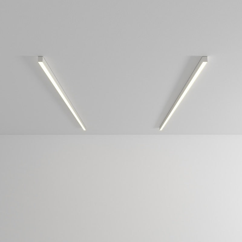 LED Deckenleuchte Schwarz Langgezogen Modern für Wohnzimmer Flur Schlafzimmer Minimalistische Deckenbeleuchtung Innen | Restfield