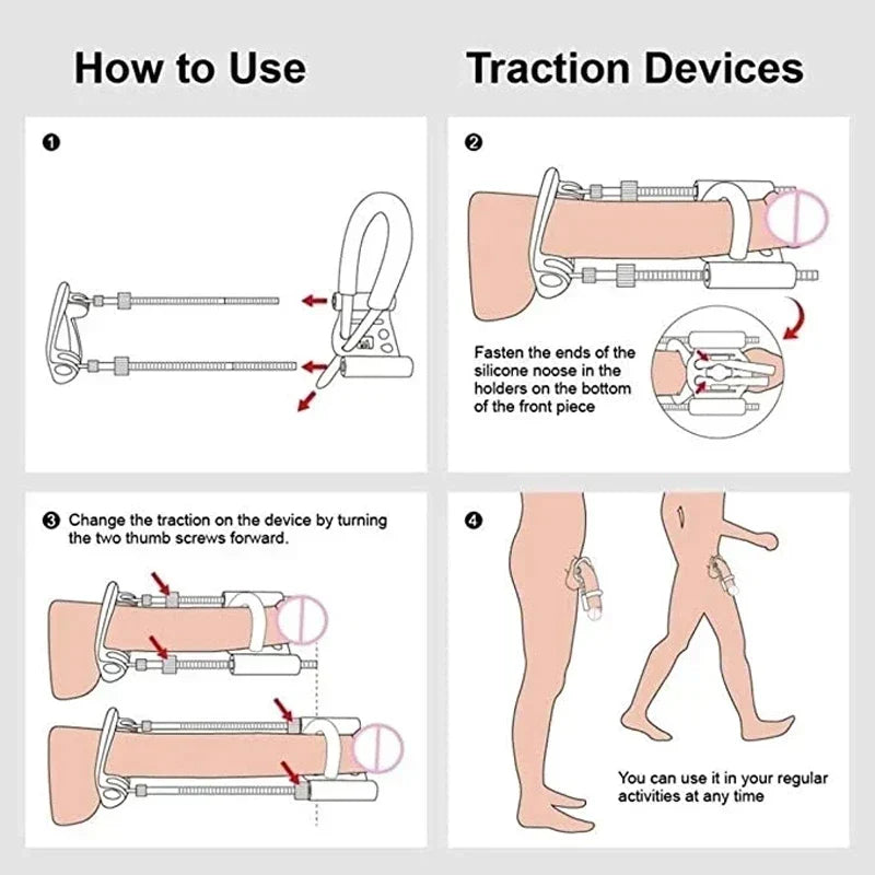 Penis Extender Traction Device for Natural Enlargement Medically Approved Comfortable Adjustable | Sansoti
