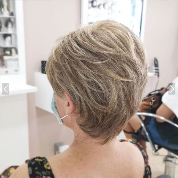 Clip-in Haarstuk Kort Haar Volume Synthetisch Fiber 10 Kleuren Natuurlijke Look Eenvoudig Bevestigen | Sansoti