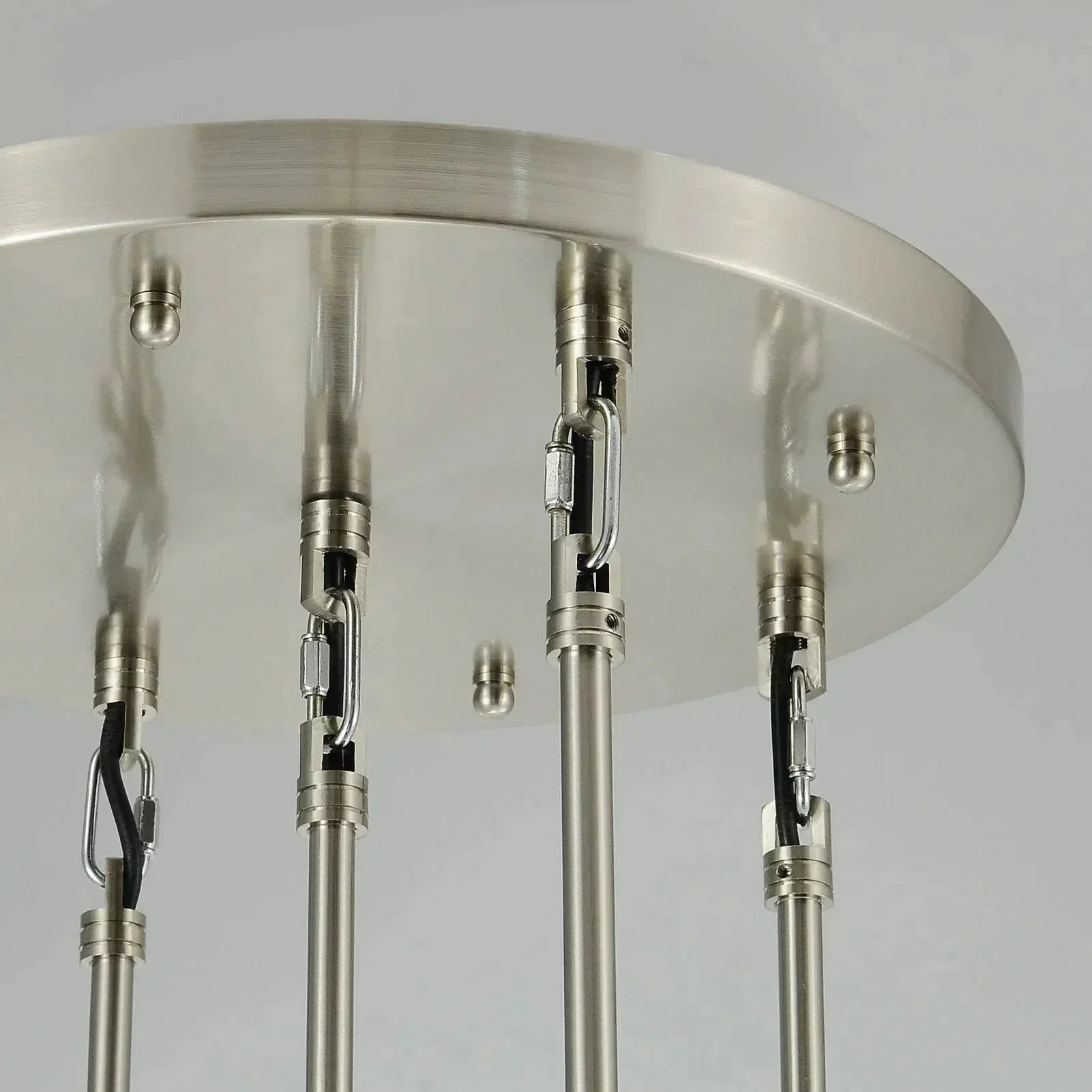 Ronde Glazen Kroonluchter 5 Lichtpunten Druppelvorm Glas Metaal Hanglamp voor Eetkamer Woonkamer Eettafel | Sansoti